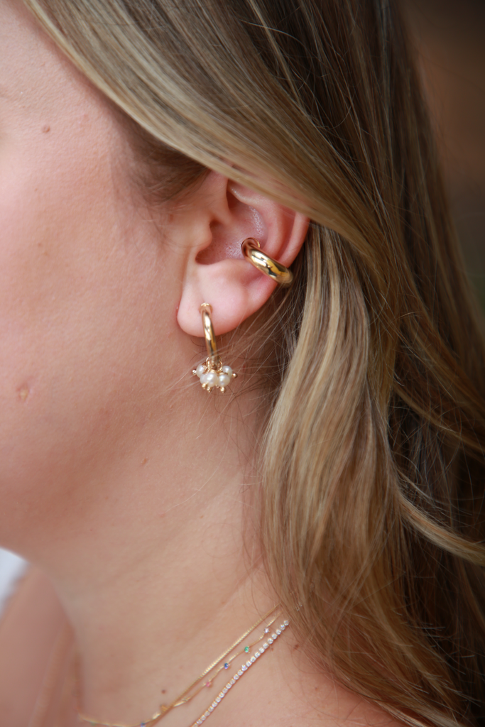 Bold Tube Ear Cuff Glitter and Gold Store